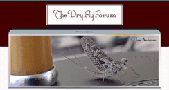 Desktop Screenshot of dryflyforum.com